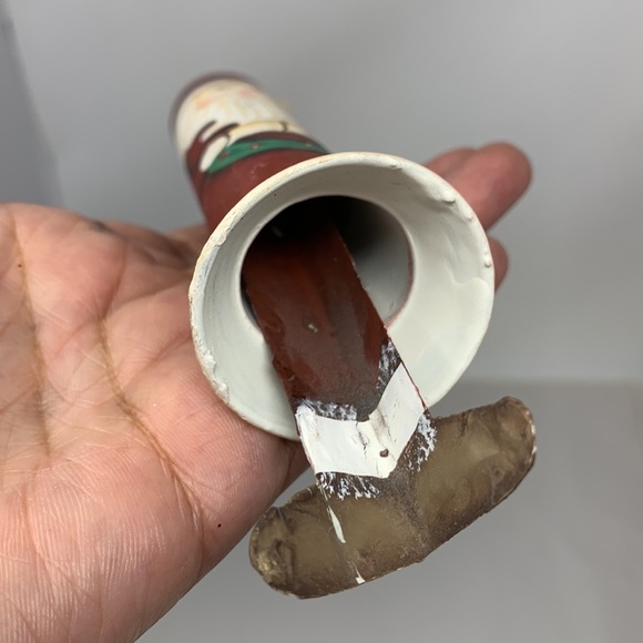 4 pc vintage Christmas holiday decorations, Santa, Mrs. Claus, and Candy Cane - Picture 11 of 17